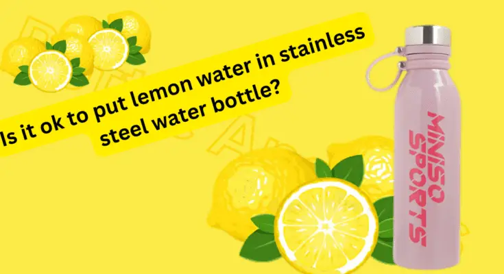 is it ok to put lemon water in stainless steel water bottle?