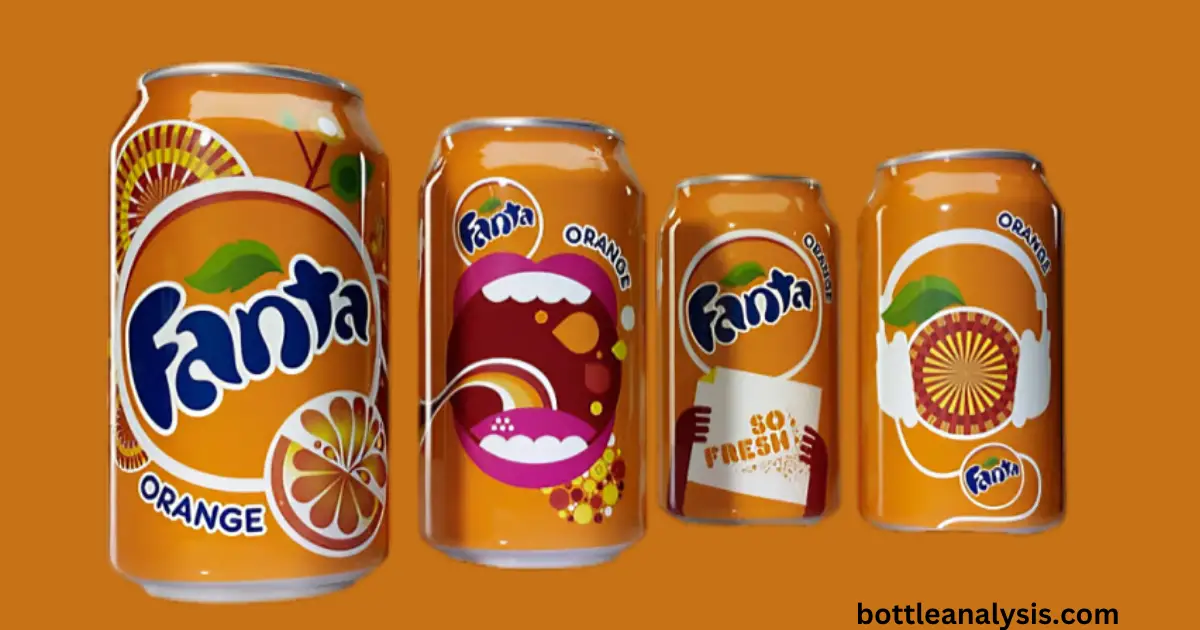 Packaging design and color concept of fanta