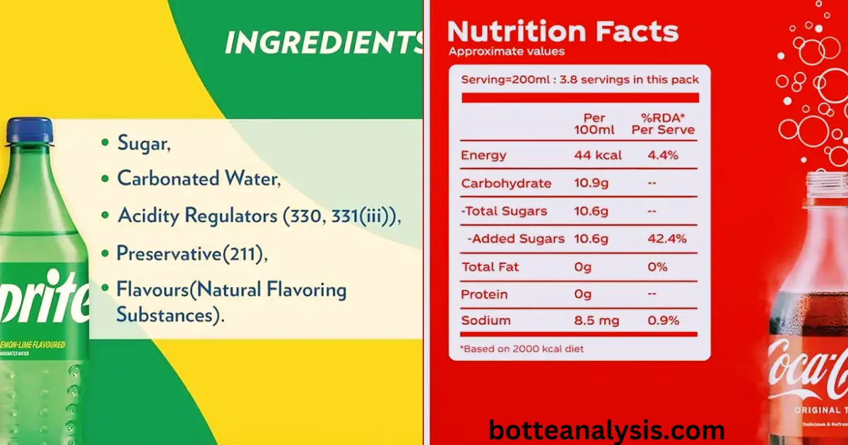 sprite vs coke ingredients